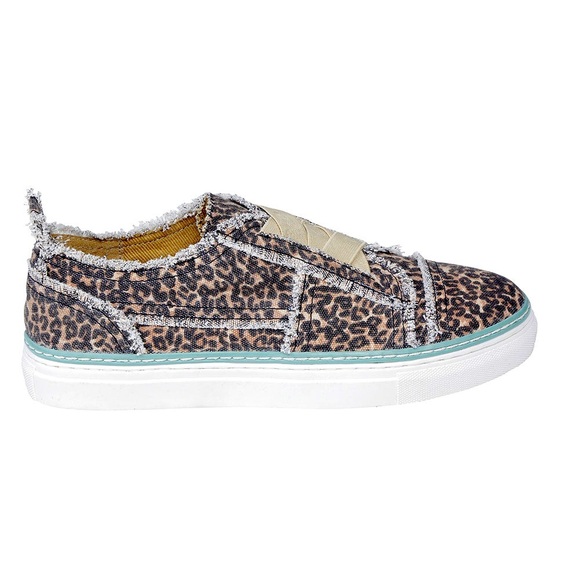 NEW Myra Bag Cosier Elastic Stretch Slip-On Sneakers Cheetah Animal Print Size 8 - Picture 2 of 4